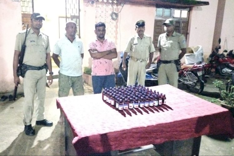 खांसी की दवा के साथ ब्राउन शुगर जब्त