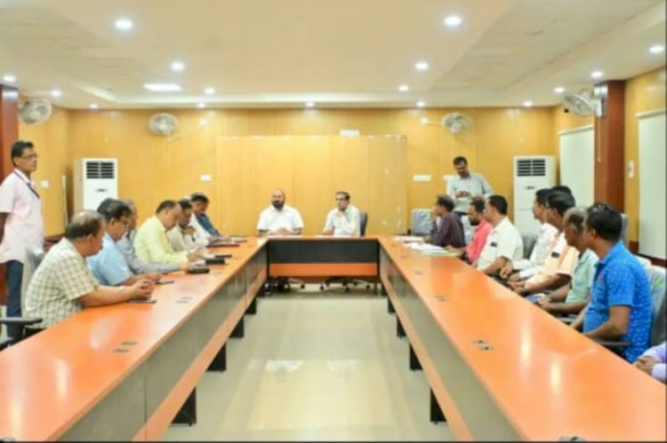 सुरक्षाकर्मीयो की समस्याओ को लेकर उपजिलापाल के साथ की गई बैठक 