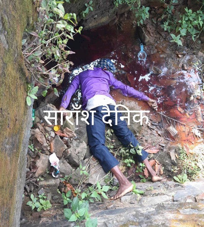 नशे की हालत में नाले में गिरने से हुई मौत 