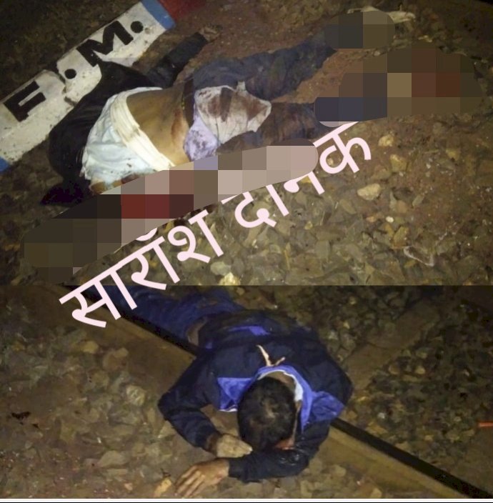 ट्रेन दुर्घटना में दो लोको पायलटो की मौत