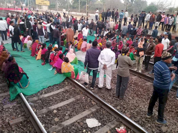 बामडा़ में तीसरी बार रेलरोको आंदोलन का व्यापक प्रभाव 