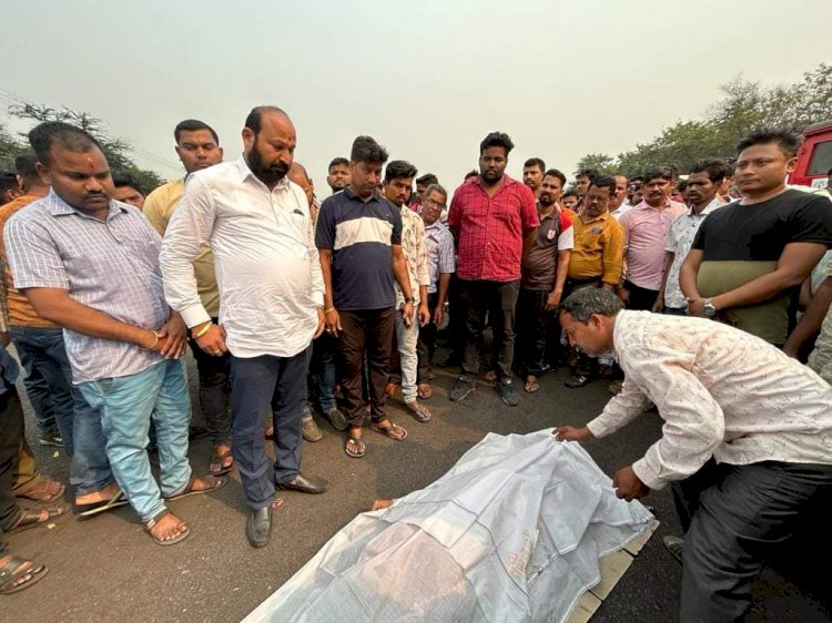 भरतपुर खदान में हुई दुर्घटना में चालक की मौत