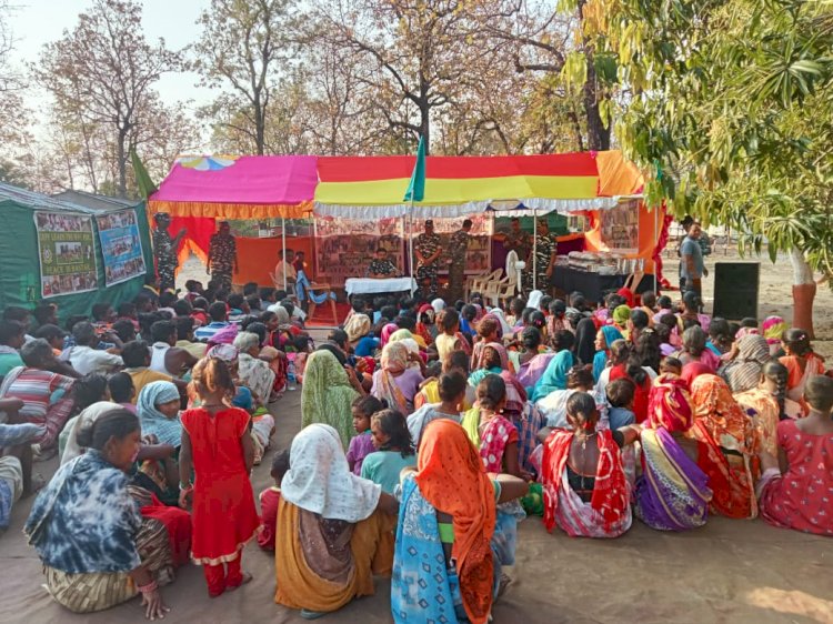 सिविक एक्शन प्रोग्राम में दिखा ग्रामीणों का उत्साह