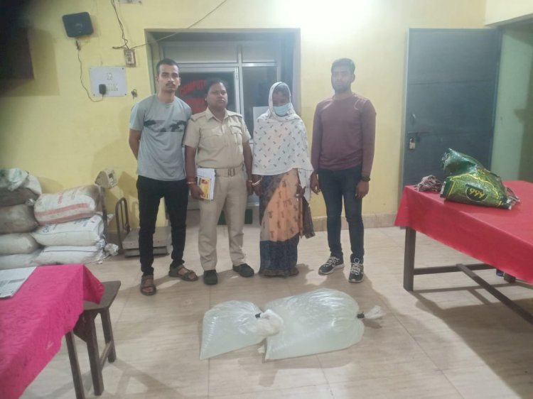 35 लीटर अवैध शराब के साथ महिला गिरफ्तार 