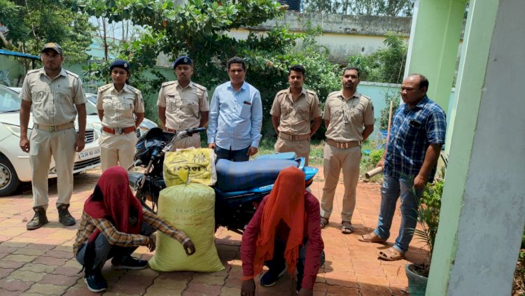 आबकारी विभाग के हत्थे चढे़ गाँजा तस्कर 