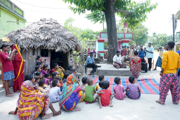 नुक्कड़ नाटक के जरिए लोगों को स्वास्थ्य के प्रति जागरुक किया गया 