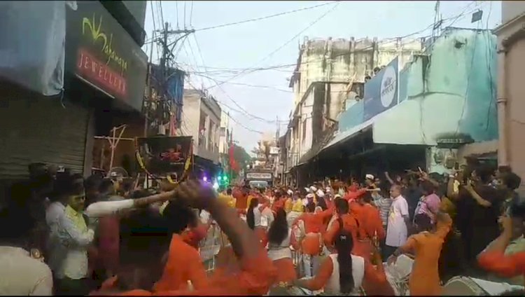 राजगांगपुर में निकली गणपति विसर्जन की भव्य शोभायात्रा 