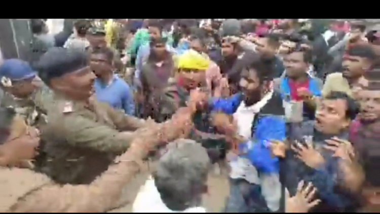 अभ्यार्थियों ने जेएसएससी अध्यक्ष पर उतारा गुस्सा 