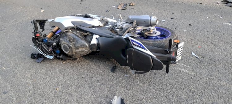 सड़क दुर्घटना में विल्सन एक्का गंभीर रूप से घायल 