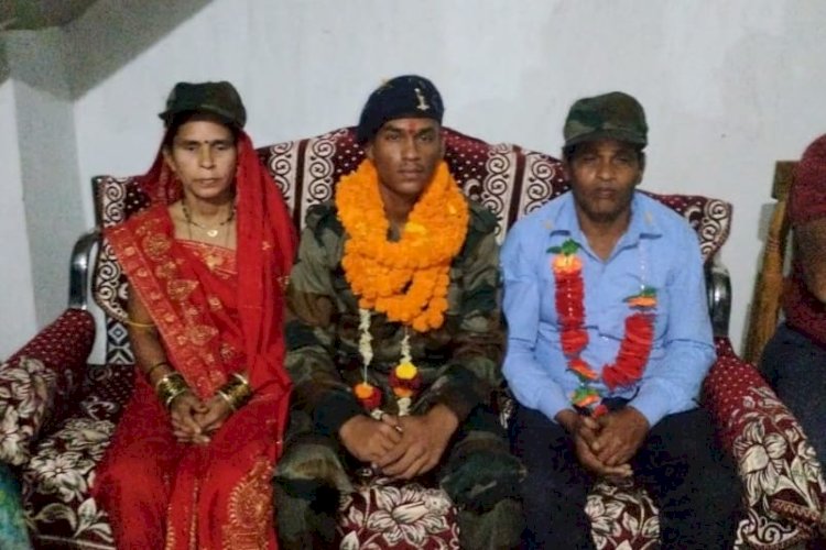  घर आगमान पर अग्निबीर का हुआ जोरदार स्वागत 