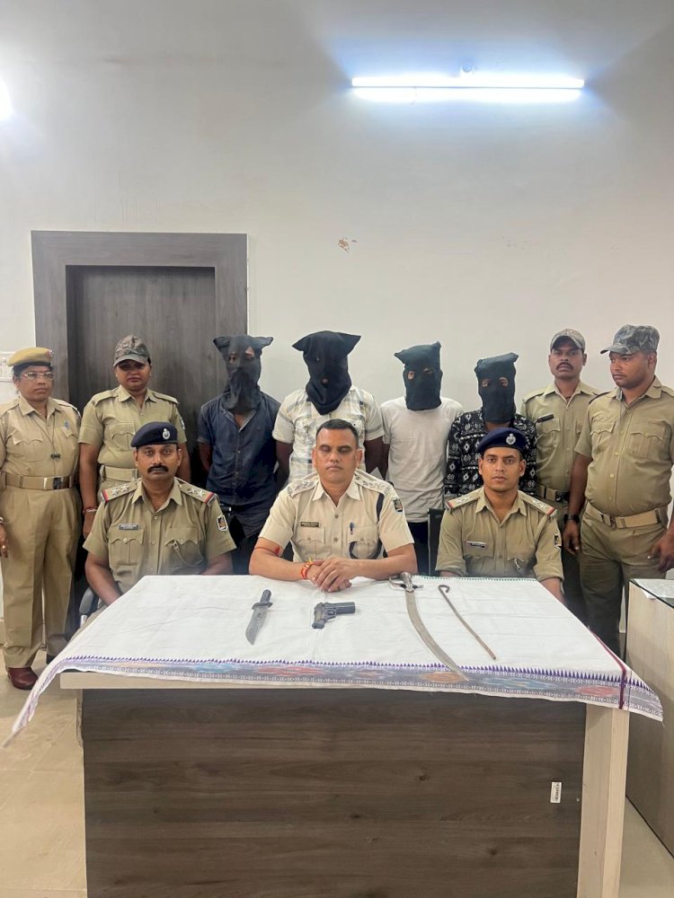 डकैती की योजना साकार होने से पहले चार अभियुक्त गिरफ्तार 
