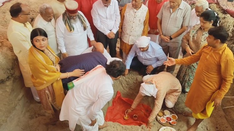 श्रीराम सेवासदन ट्रस्ट द्वारा अयोध्या में धर्मशाला का भूमि पूजन