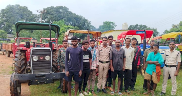 एनजीटी आदेश के उलंघन पर 14 ट्रैक्टर जब्त