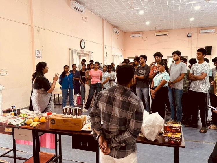 चीनी नमक और‌ तेल का सेवन कम करने के लिए जागरूकता सत्र का आयोजन