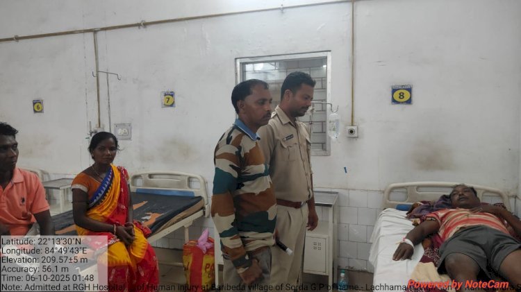 हाथी के हमले से घायल लक्ष्मण सिंह आरजीएच में भर्ती