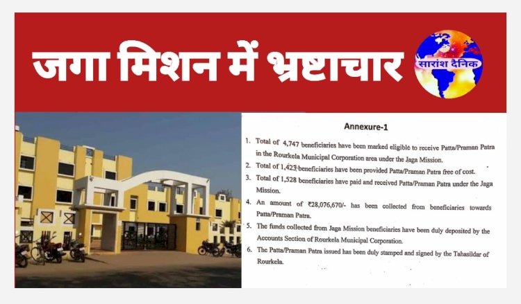 जगा मिशन की आड़ में व्यापक भ्रष्टाचार समाजसेवी नवीन गुप्ता ने किया खुलासा