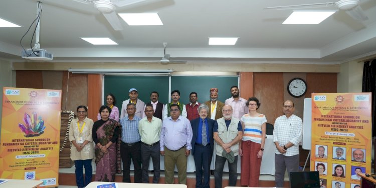 क्रिस्टलोग्राफी और रीटवेल्ड रिफाइनमेंट एनालिसिस पर छह दिवसीय वर्कशॉप का उद्घाटन