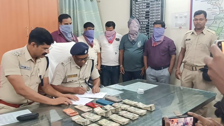 गैर कानूनी आइपीएल सट्टा खेलाने वाले पांच आरोपी गिरफ्तार