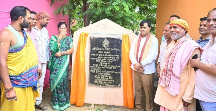 विधायक द्वारा दो योजनाओं का शिलान्यास 