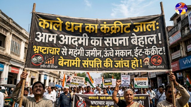 काले धन का कंक्रीट जाल और आम आदमी की बेबसी
