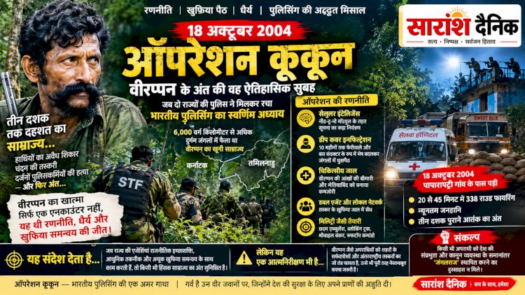 18 अक्टूबर: विरप्पन के काले साम्राज्य का खात्मा 